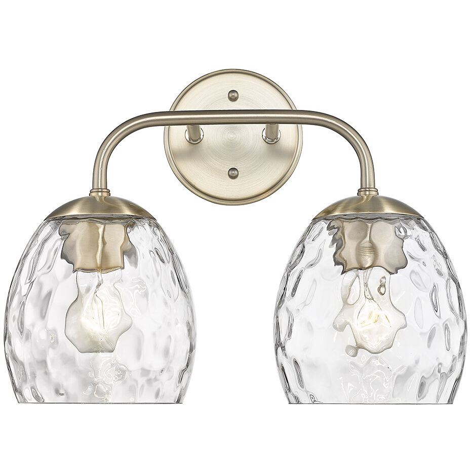 Gallos 2 Light 15.13 inch Modern Gold Vanity Light Wall Light